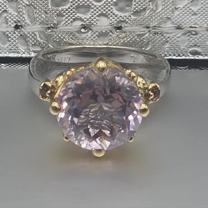 Victoria Wieck Lilac Amethyst And Garnet Ring